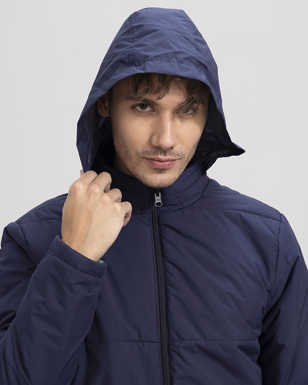 Buy Snitch Men's Green Slim Fit Reversible Puffer Jacket for Men Green Online at Bewakoof