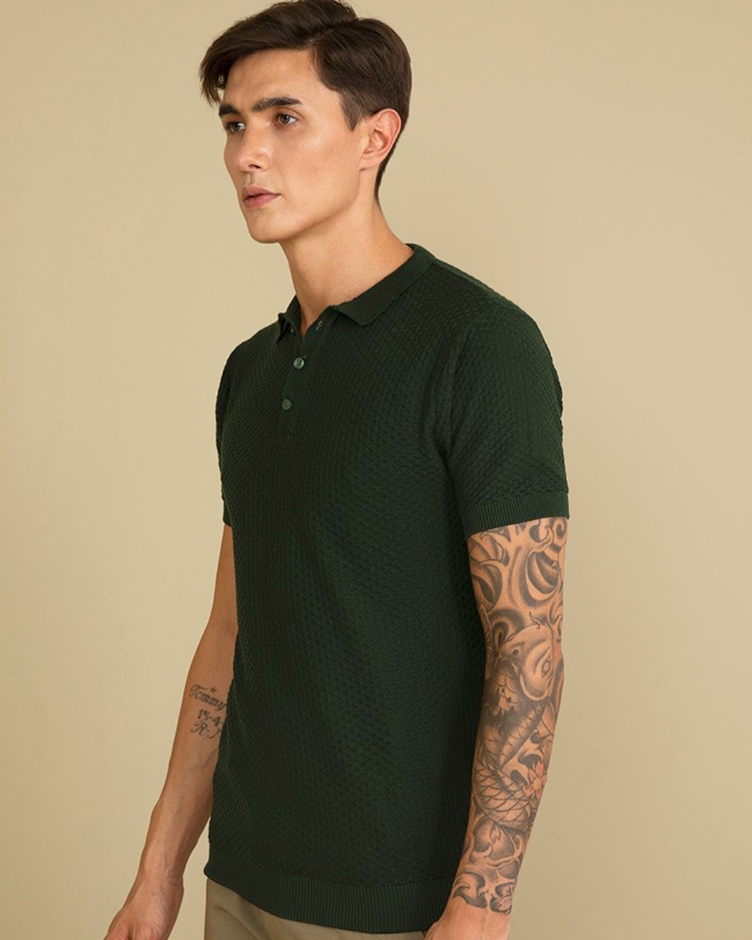 Shop Perky Green T Shirt-Back