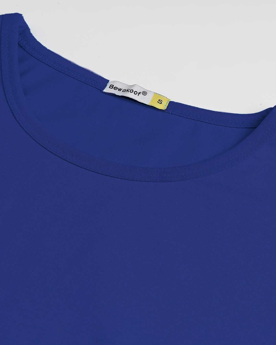 Shop Soda Lite Blue Round Neck 3/4 Sleeve T-shirt For Women's-Full