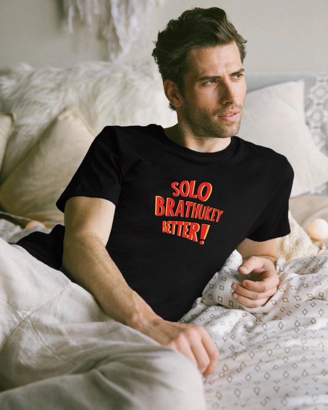 Shop Solo Brathukey Half Sleeve T-Shirt-Front