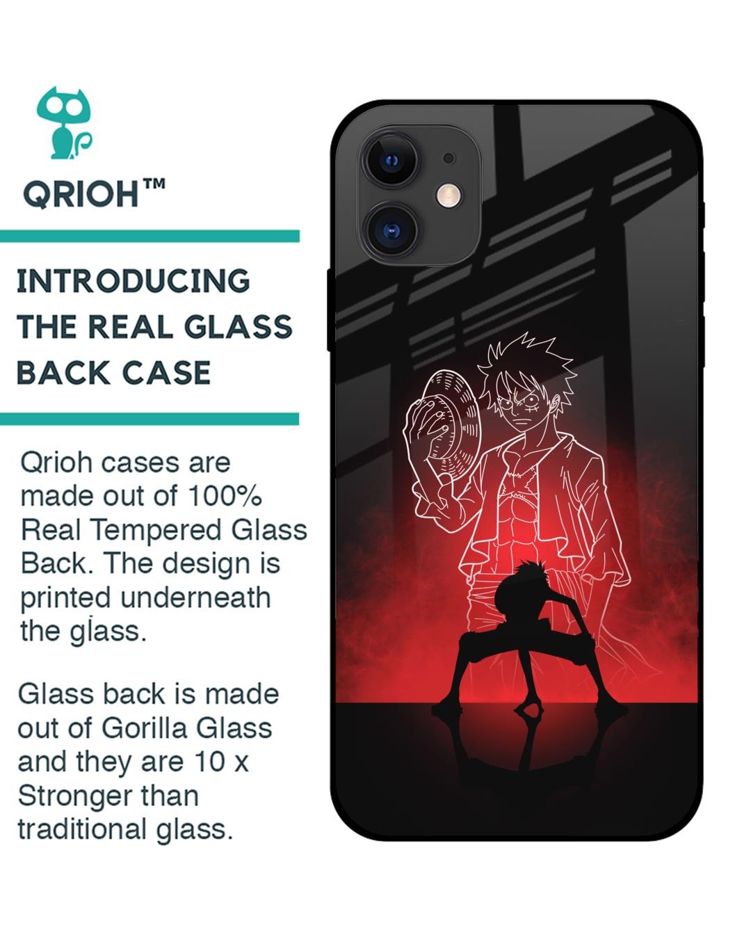 Shop Soul Of Anime Premium Glass Case for Apple iPhone 12 (Shock Proof,Scratch Resistant)-Back