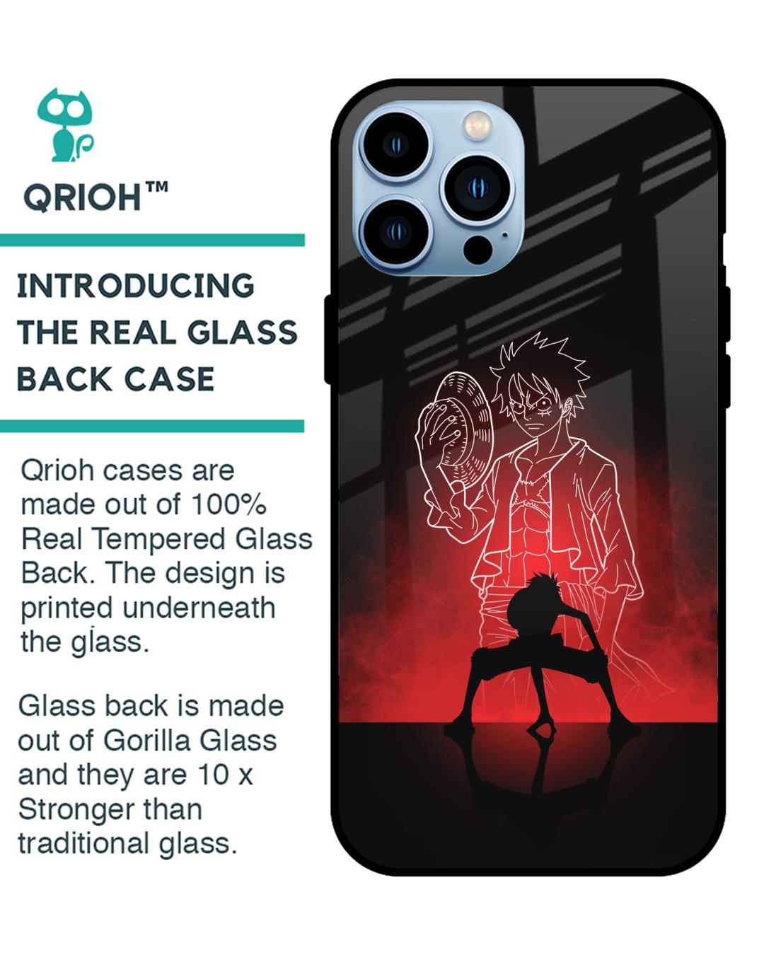 Shop Soul Of Anime Premium Glass Case for Apple iPhone 13 Pro Max (Shock Proof,Scratch Resistant)-Back