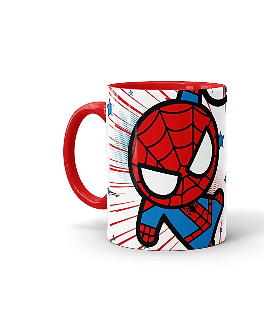 Buy Spiderman Comic Kawaii Ceramic Mug, (320ml, Red, Single Piece) Online  in India at Bewakoof