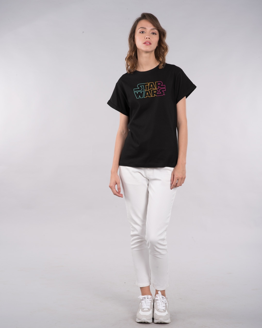 Shop Star Wars Colorful Boyfriend T-Shirt (SWL)-Design