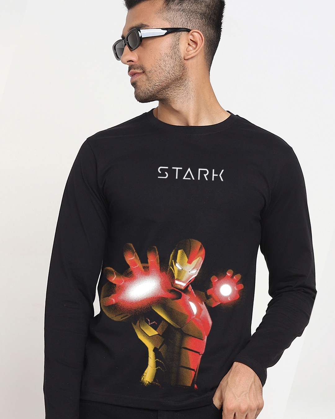 Shop Stark(Glow in Dark) Full Sleeve T-shirt-Front