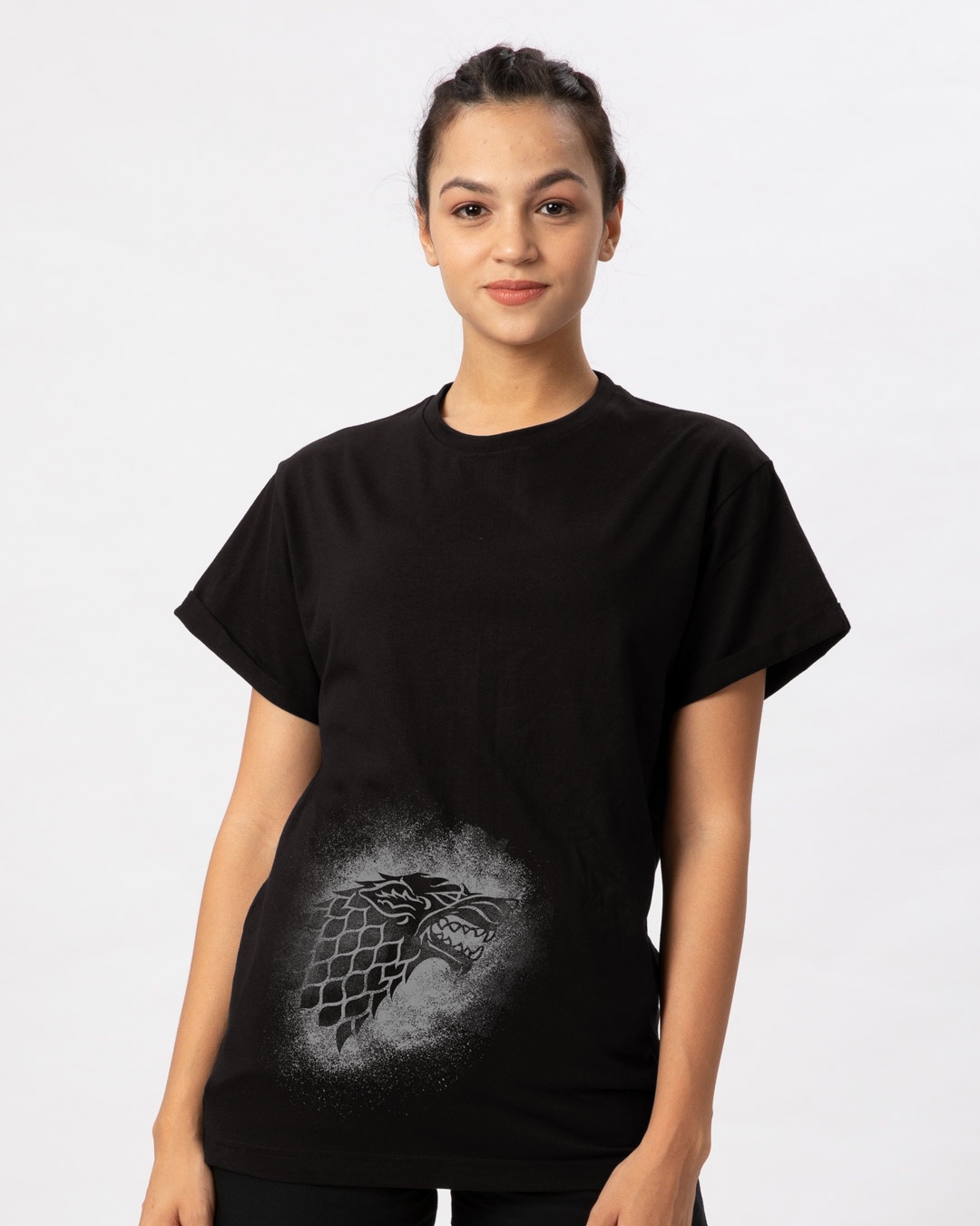 Shop Stark Grunge Boyfriend T-Shirt (GTL)-Front