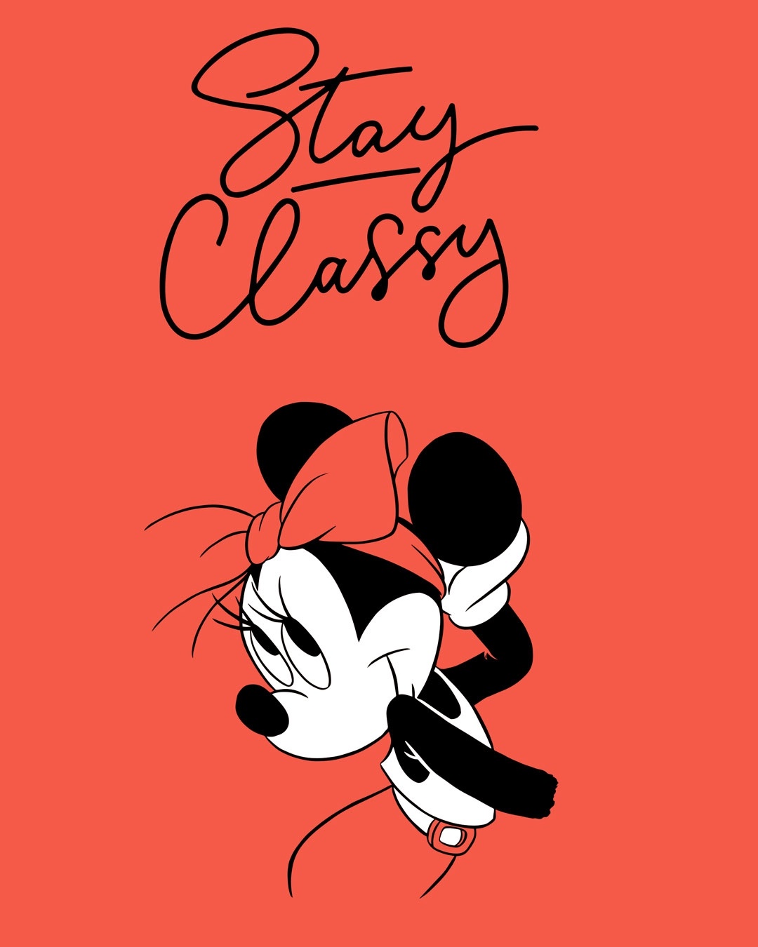 Shop Stay Classy Minnie Half Sleeve Printed T-Shirt (DL)-Full