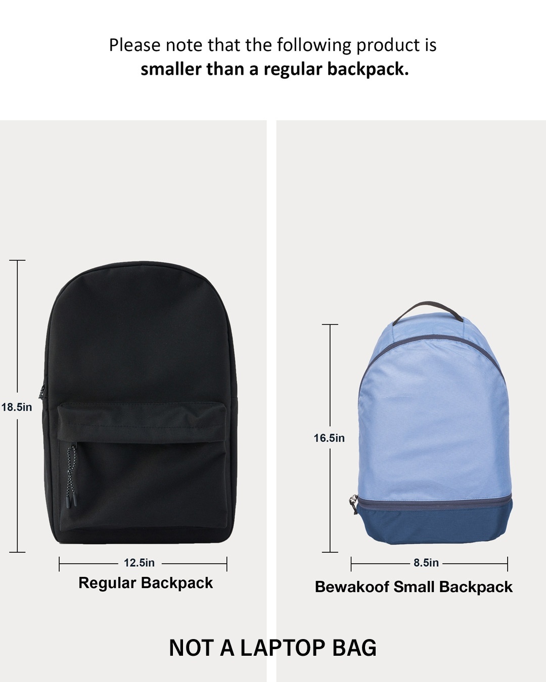Shop Steel Blue Plain Small Backpack