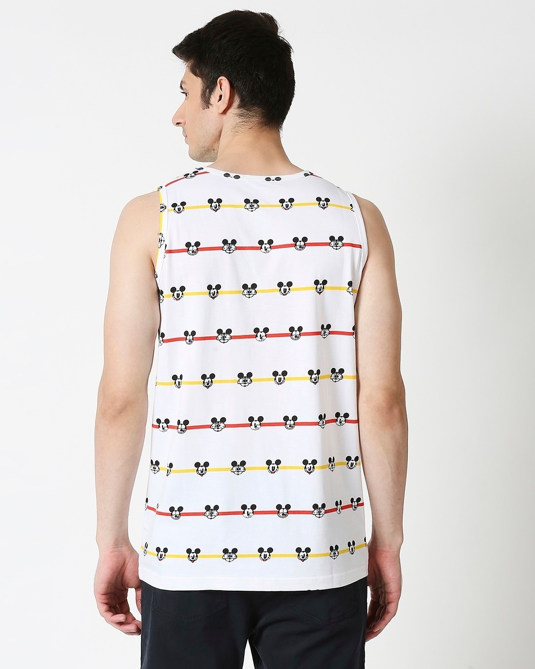 Shop Stripe Mickey AOP Vest T-Shirt-Full