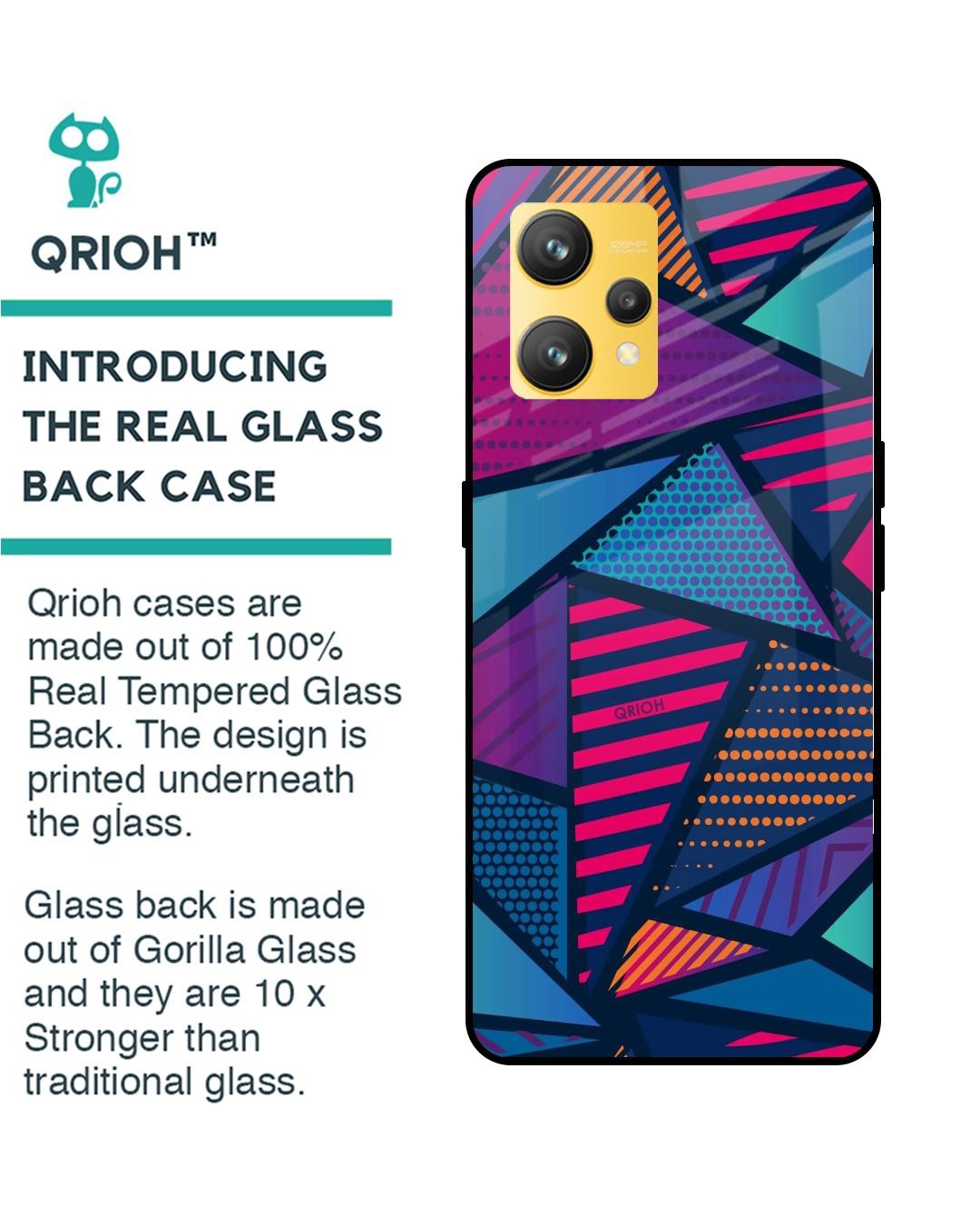 Shop Structural Abstract Premium Glass Cover for Realme 9 4G (Shock Proof, Scratch Resistant)-Back