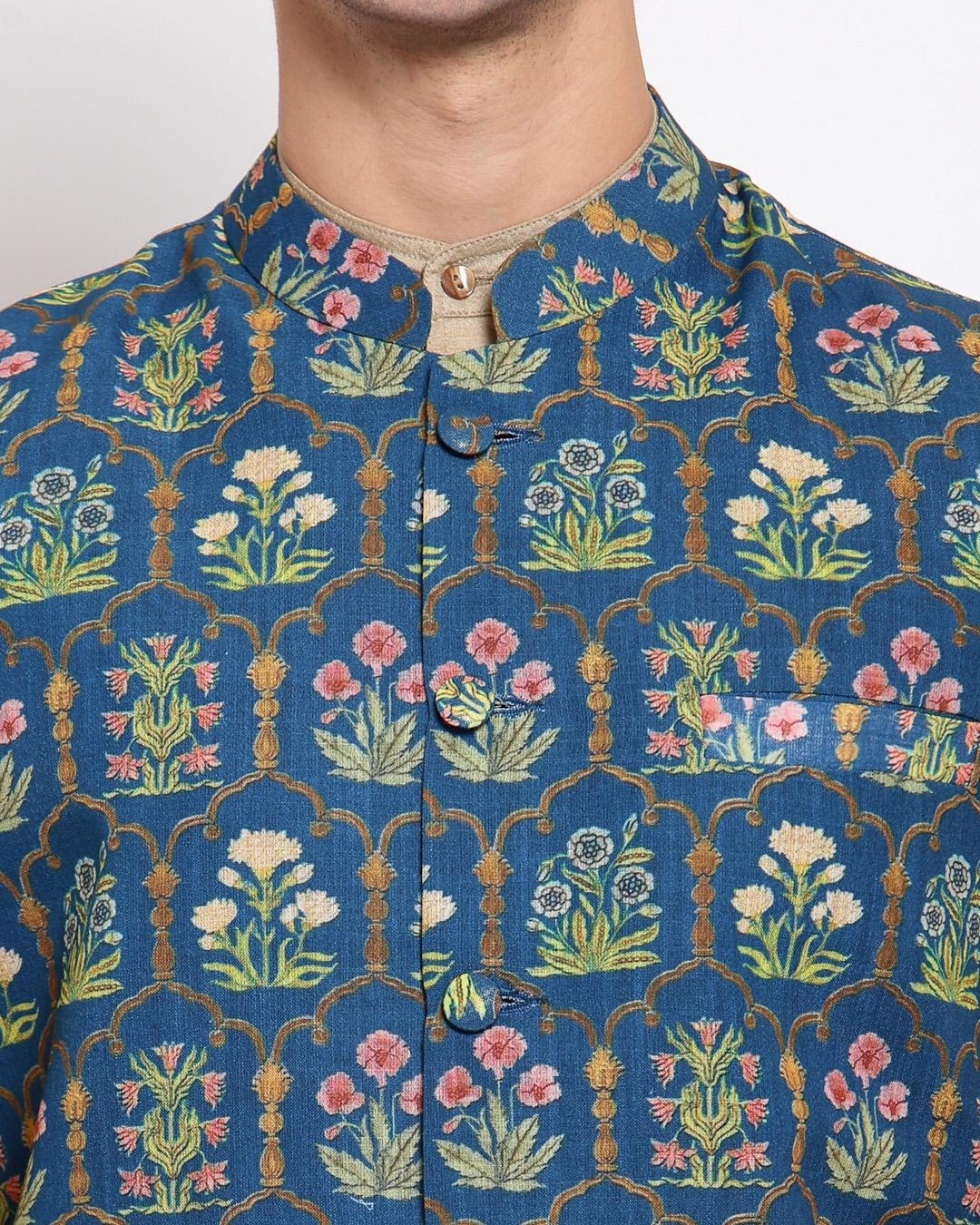 nehru jacket for men floral