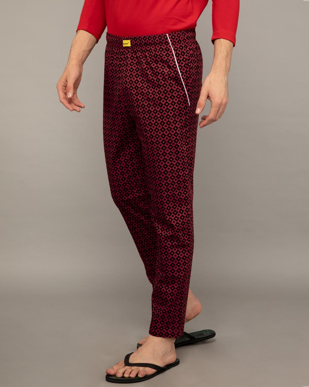 Shop Suits Harlequin All Over Printed Pyjama-Back