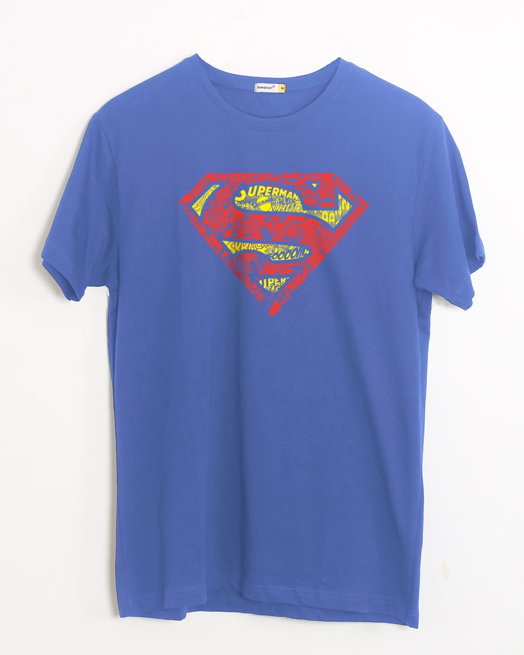 Shop Superman Doodle Half Sleeve T-Shirt (SL)