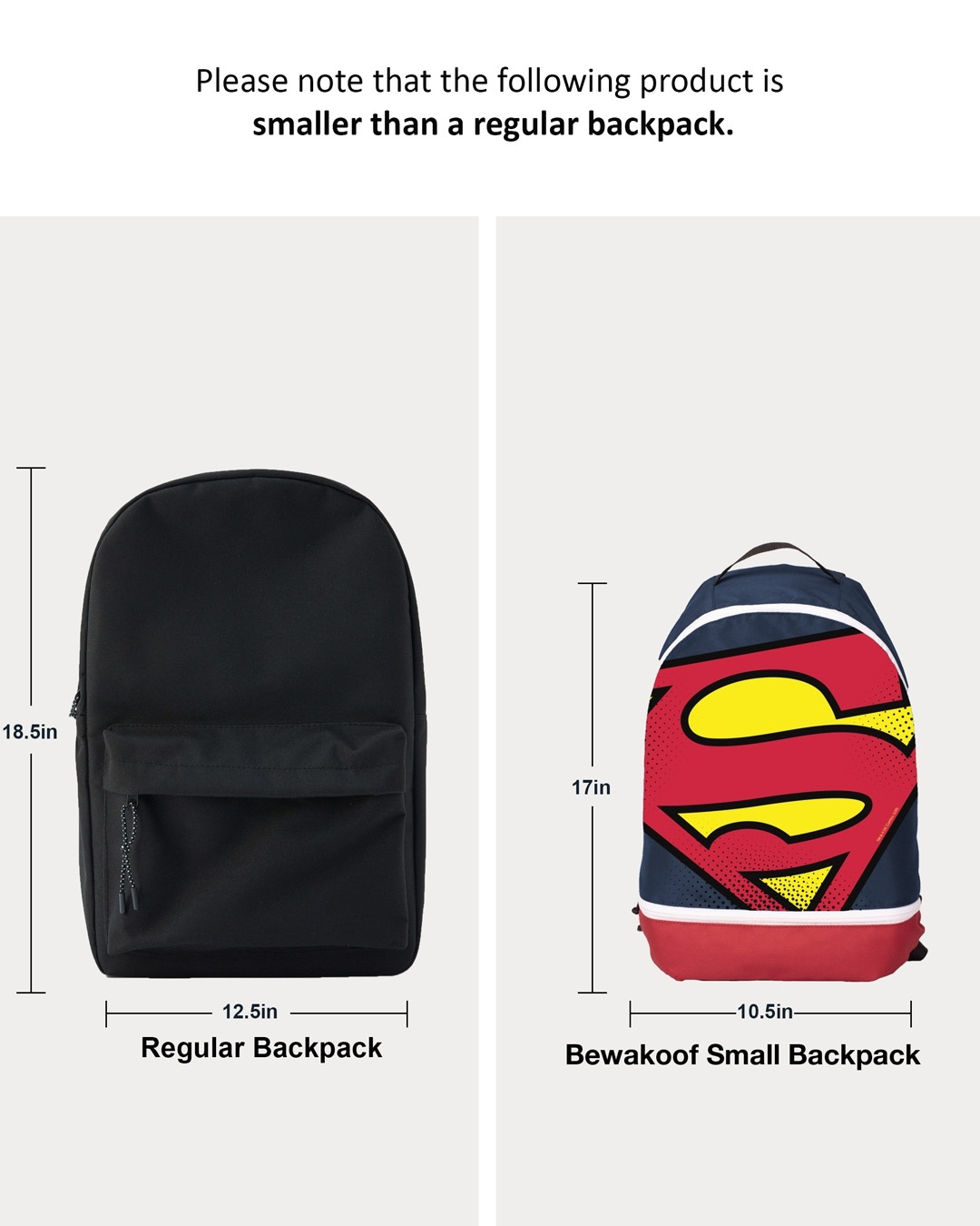 Shop Superman Logo Small Backpack-Full