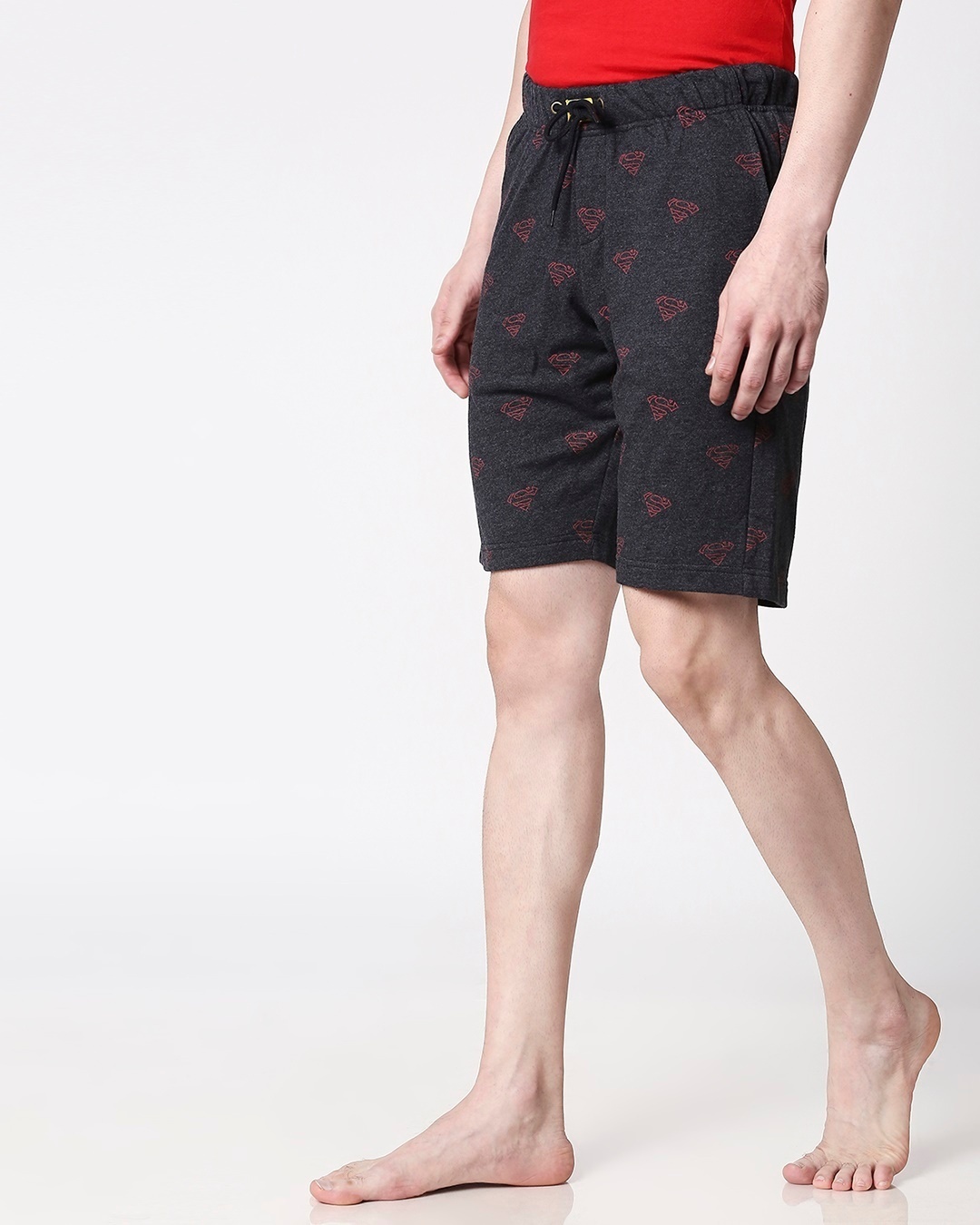 Shop Superman Minimal (SML) AOP Shorts-Design