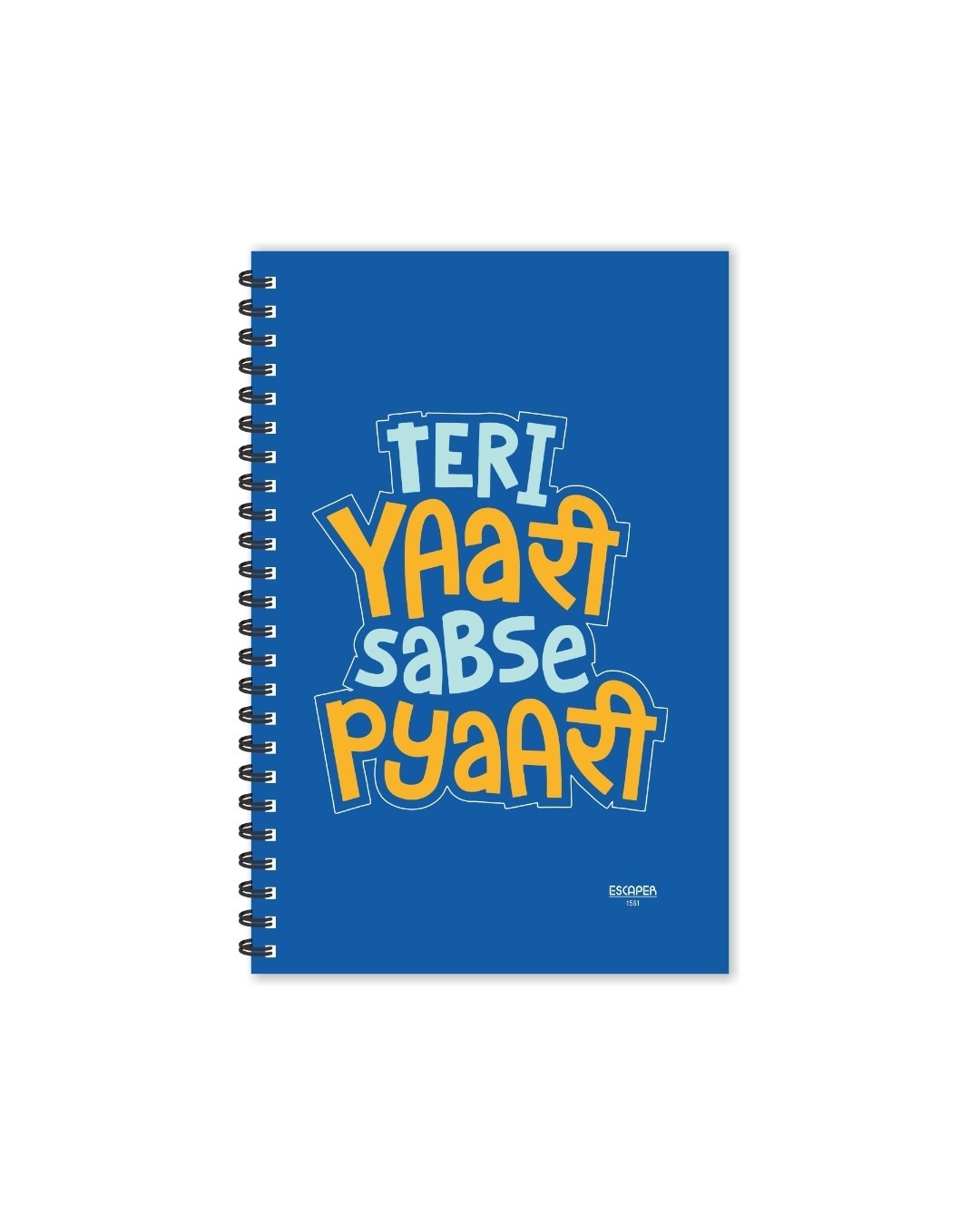 Shop Teri Yaari Sabse Pyari Designer Notebook (Soft Cover, A5 Size, 160 Pages, Ruled Pages)-Back