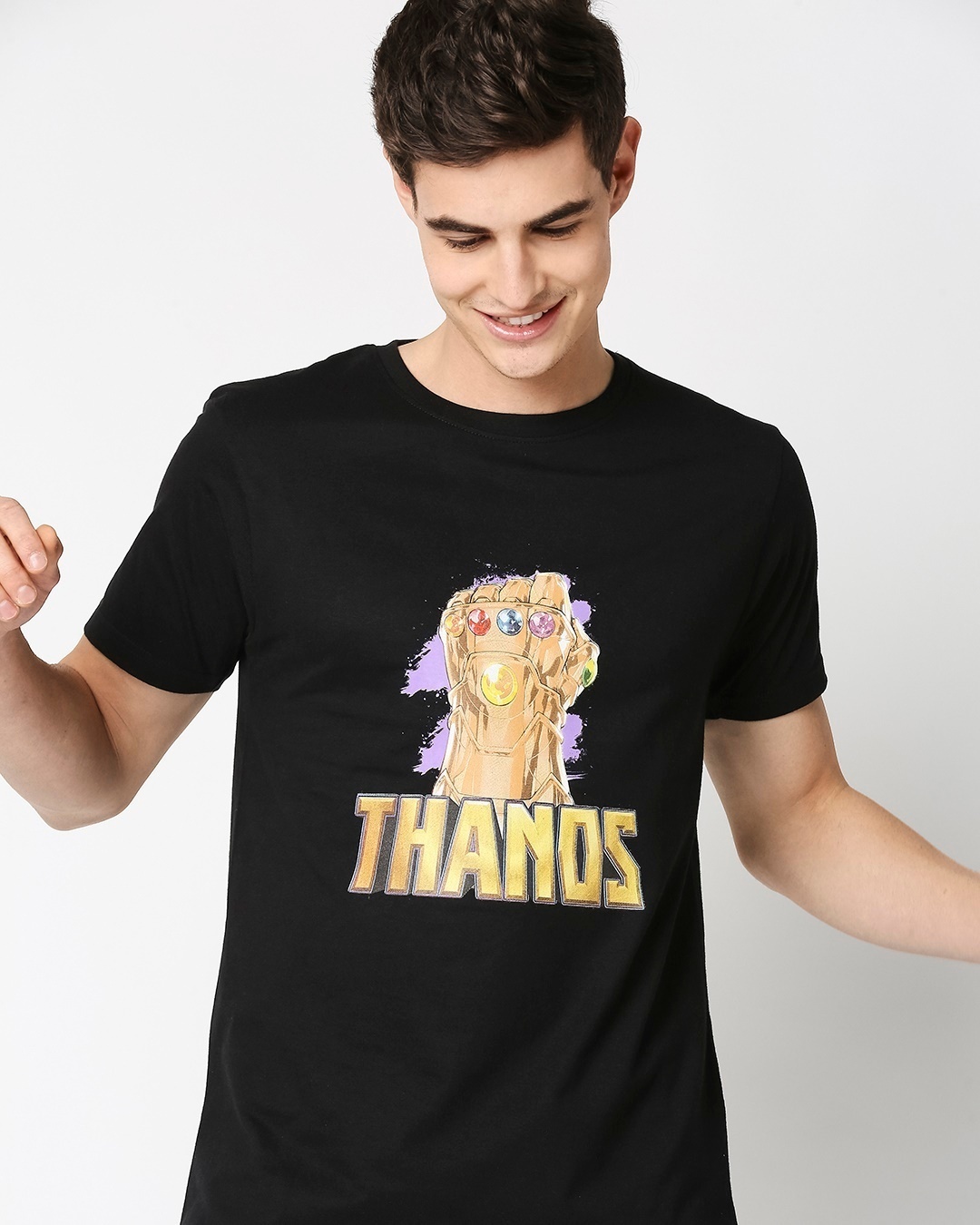 Shop Thanos Half Sleeves T-Shirt (AVEGL)-Front