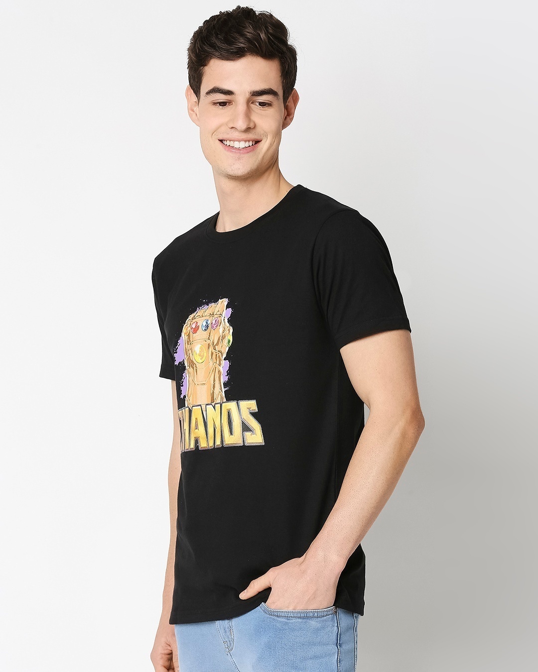 Shop Thanos Half Sleeves T-Shirt (AVEGL)-Design