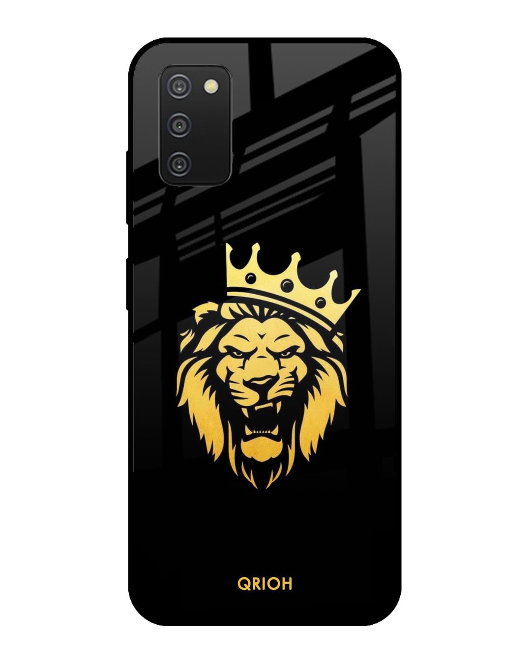 Shop The King Printed Premium Glass Cover For  A30s(Impact Resistant, Matte Finish)-Front