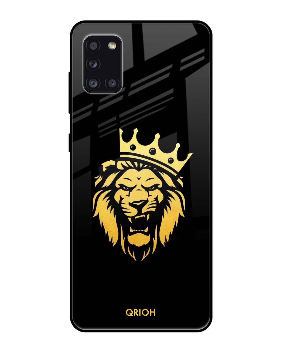 Shop The King Printed Premium Glass Cover For Samsung Galaxy A31(Impact Resistant, Matte Finish)-Front