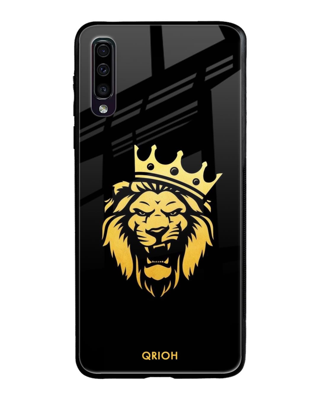 Shop The King Printed Premium Glass Cover For Samsung Galaxy A70(Impact Resistant, Matte Finish)-Front