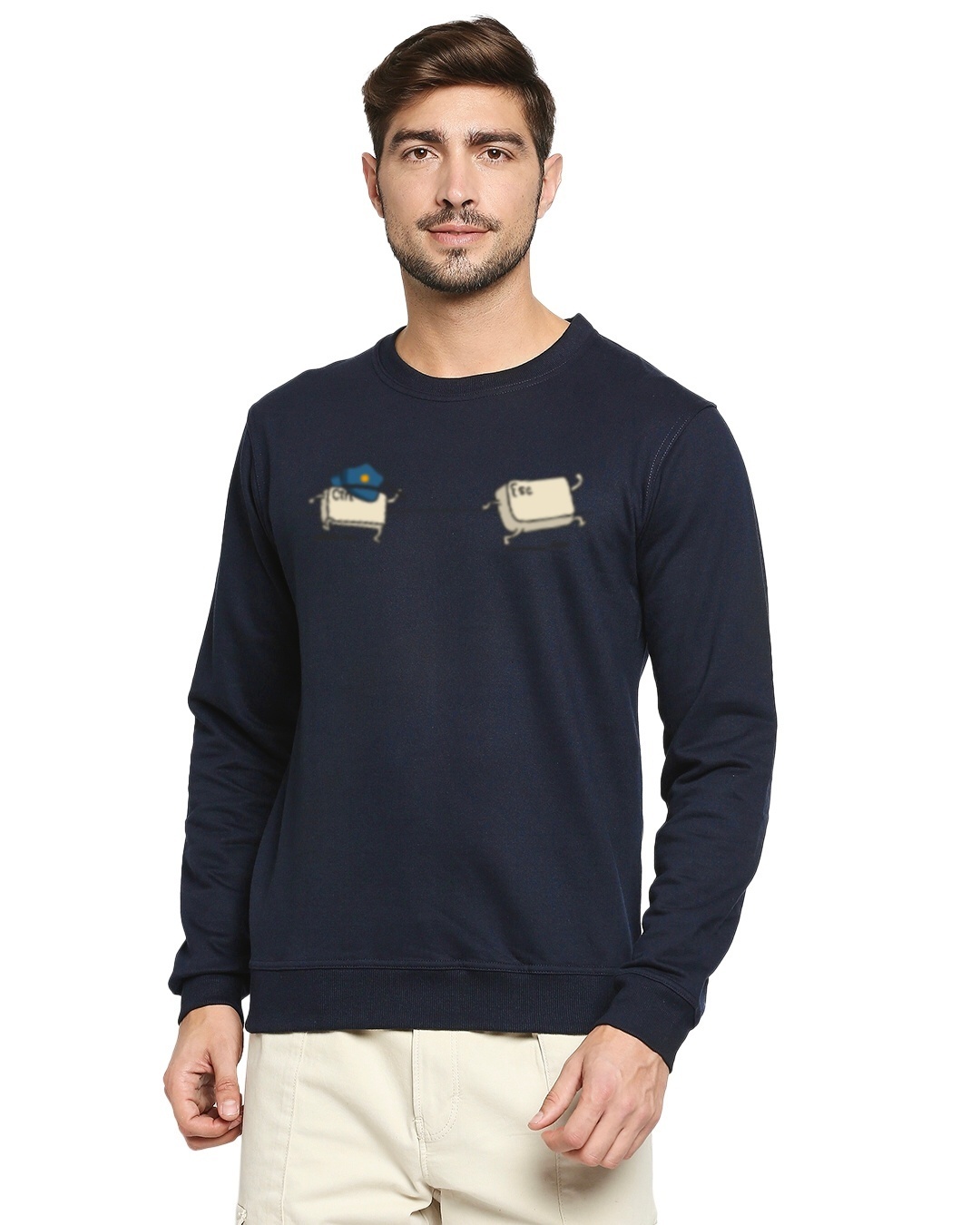 Shop Men's Navy Blue "The Esc Artist"  Sweatshirt-Front