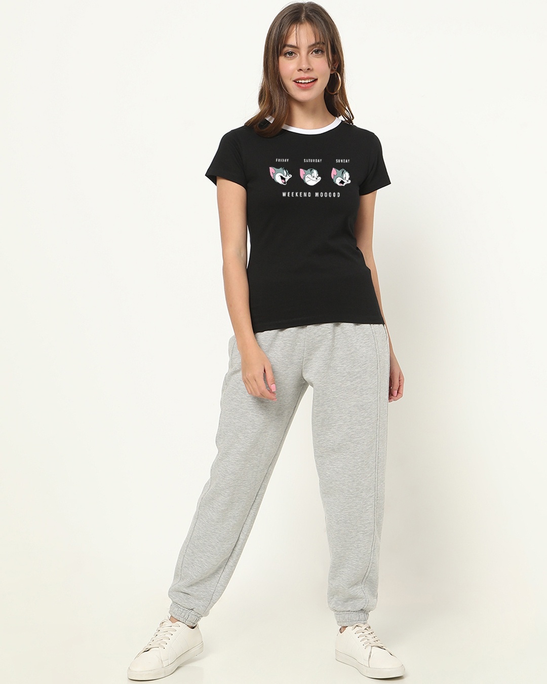 Shop Tom & Jerry Varsity Half Sleeve T-shirt-Design
