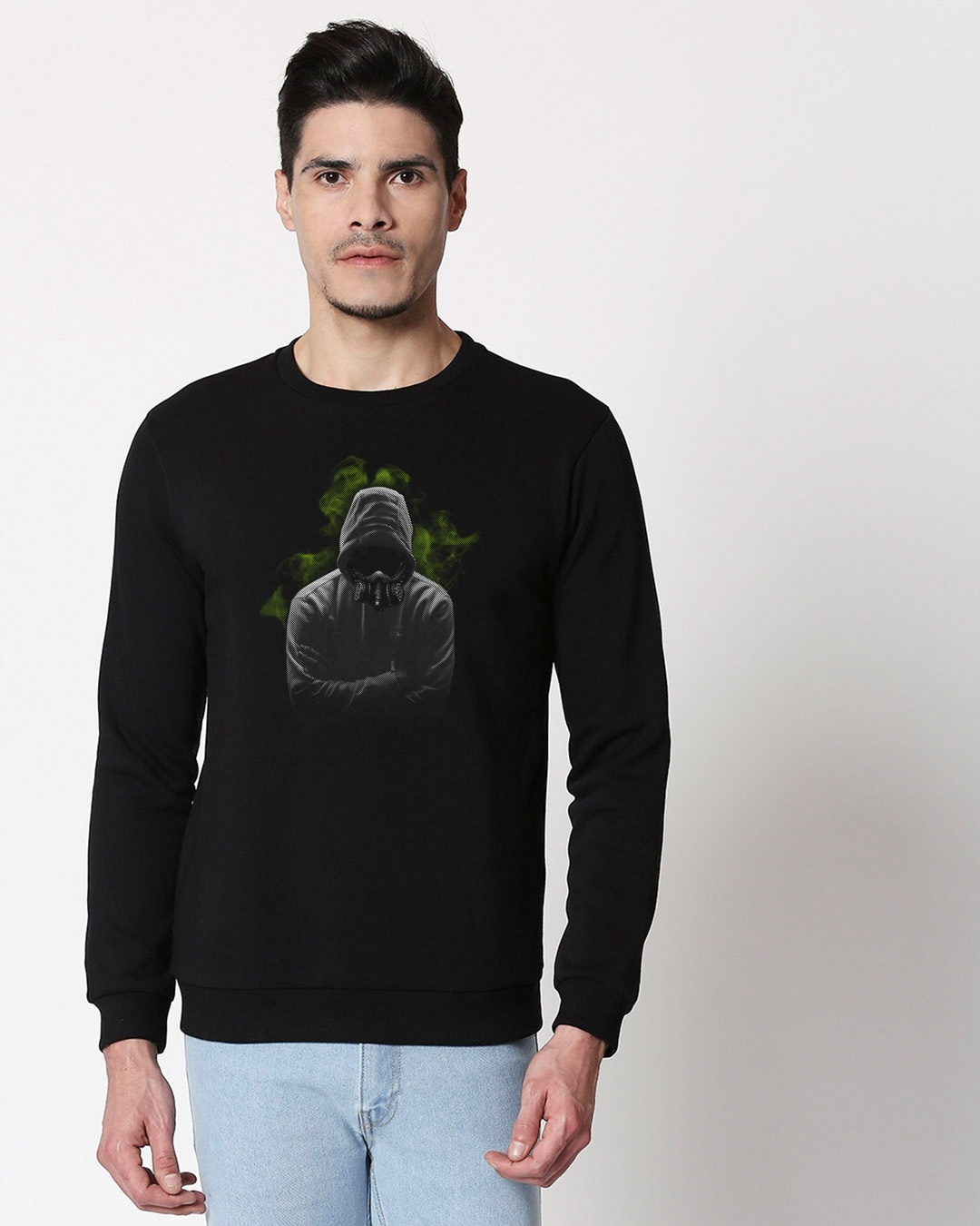 Shop Toxic Human Fleece Sweatshirt Black-Design