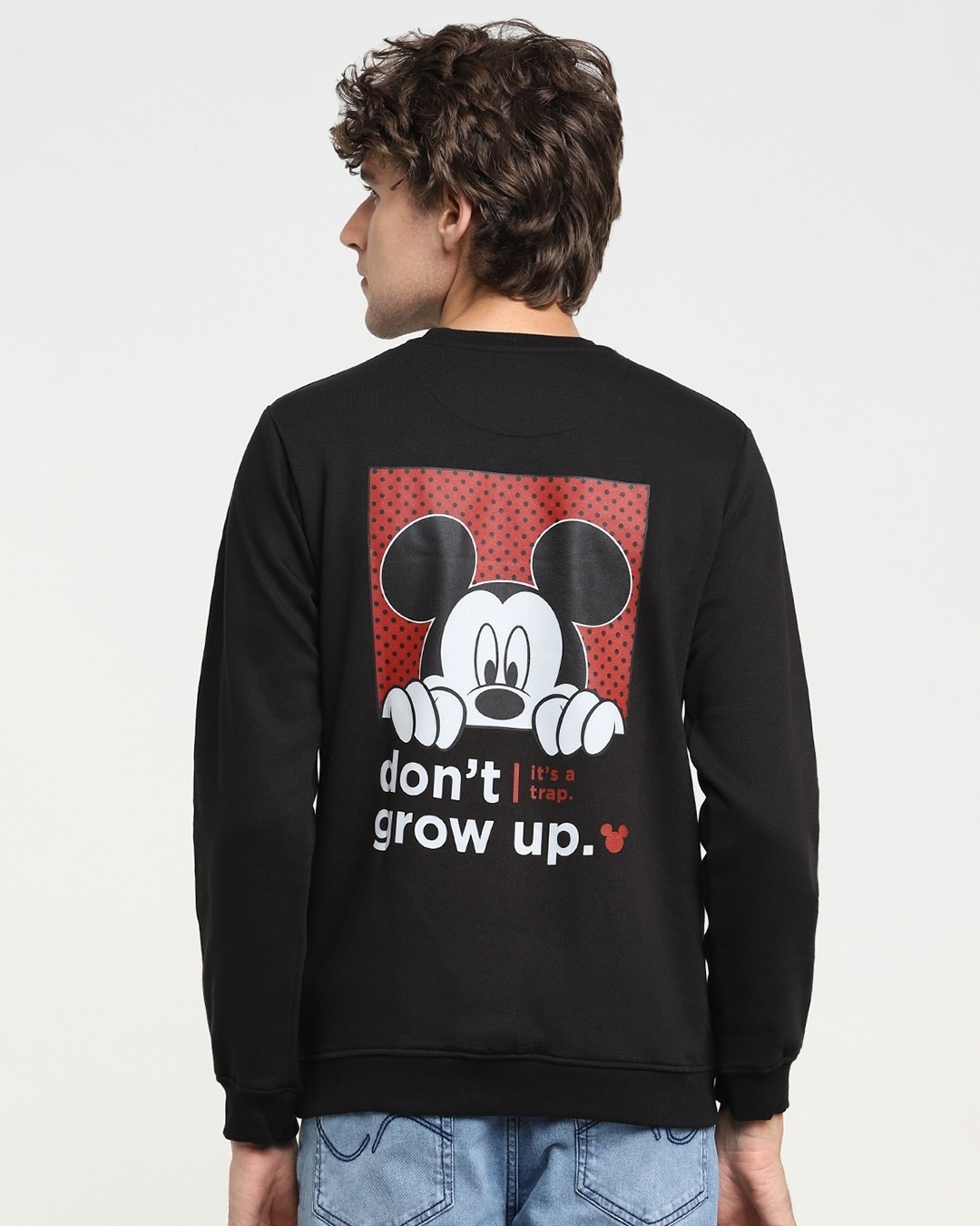Shop Trap Mickey Fleece Sweatshirt-Design