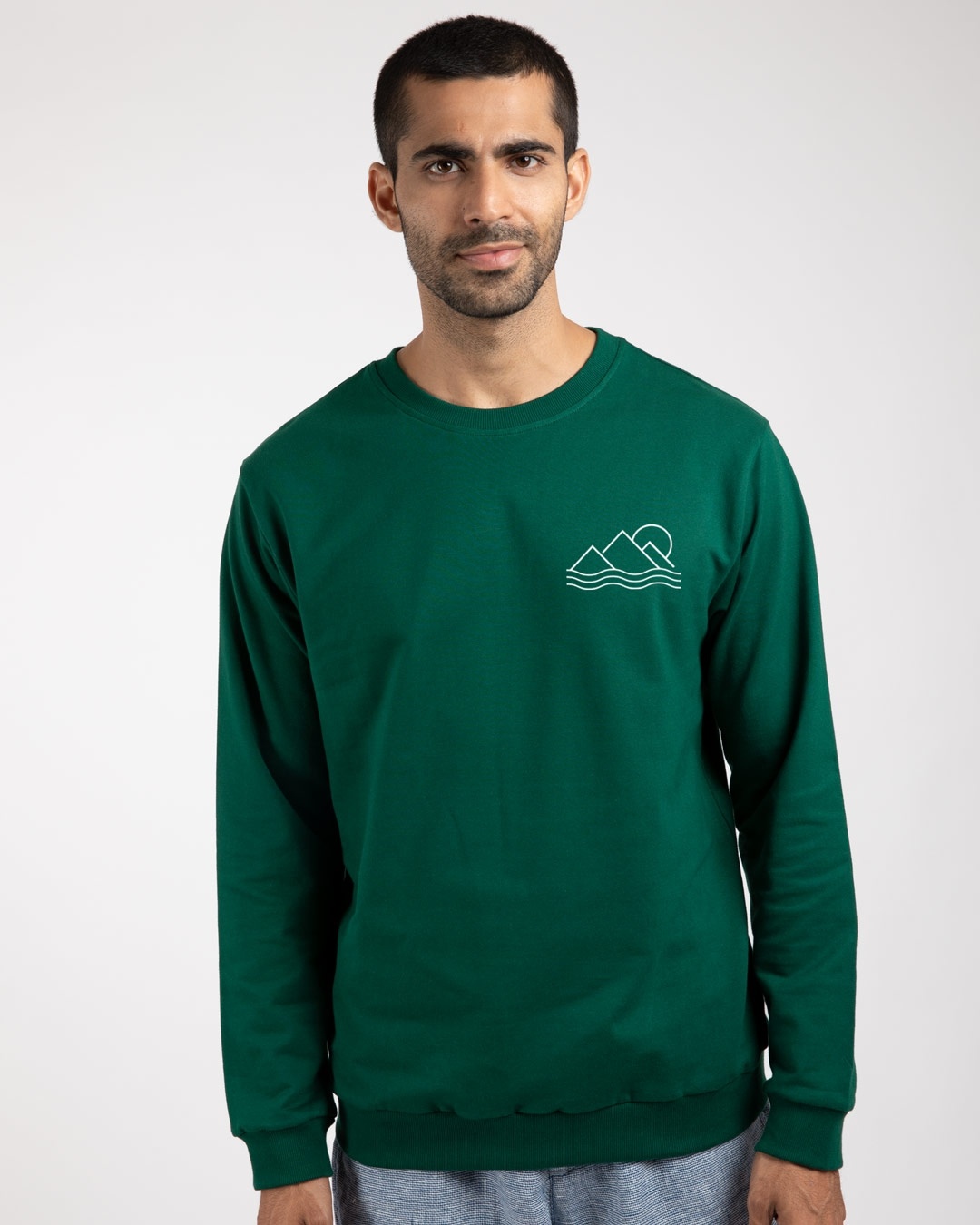 Shop Travel Minimal Fleece Light Sweatshirt-Back