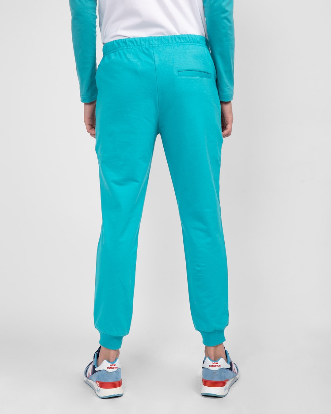 Shop Men's Tropical Blue Casual Jogger Pants-Full