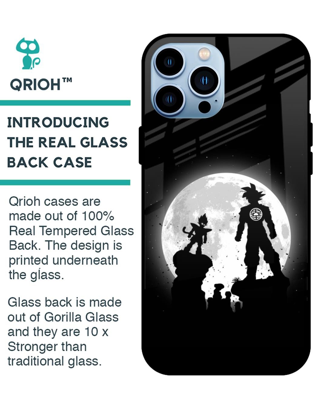Shop True Saiyans Premium Glass Case for Apple iPhone 13 Pro (Shock Proof,Scratch Resistant)-Back