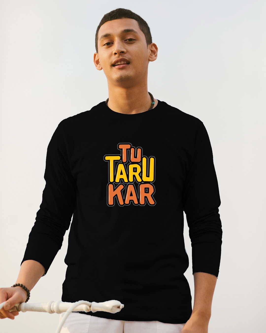 Shop Tu Taro Kar Full Sleeve T-Shirt-Front