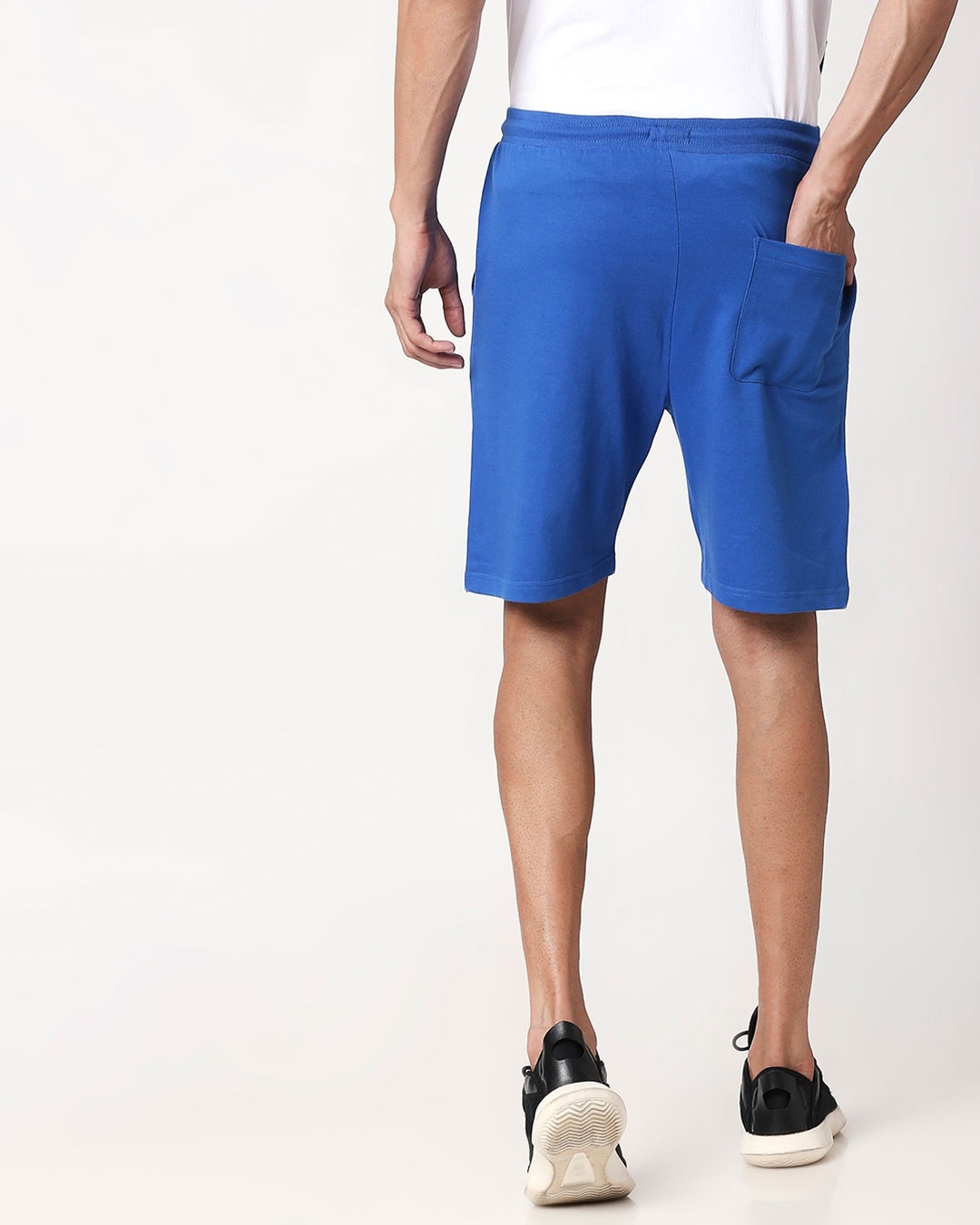 Shop Ultramarine Blue-Neon Lime Reflector Shorts-Design