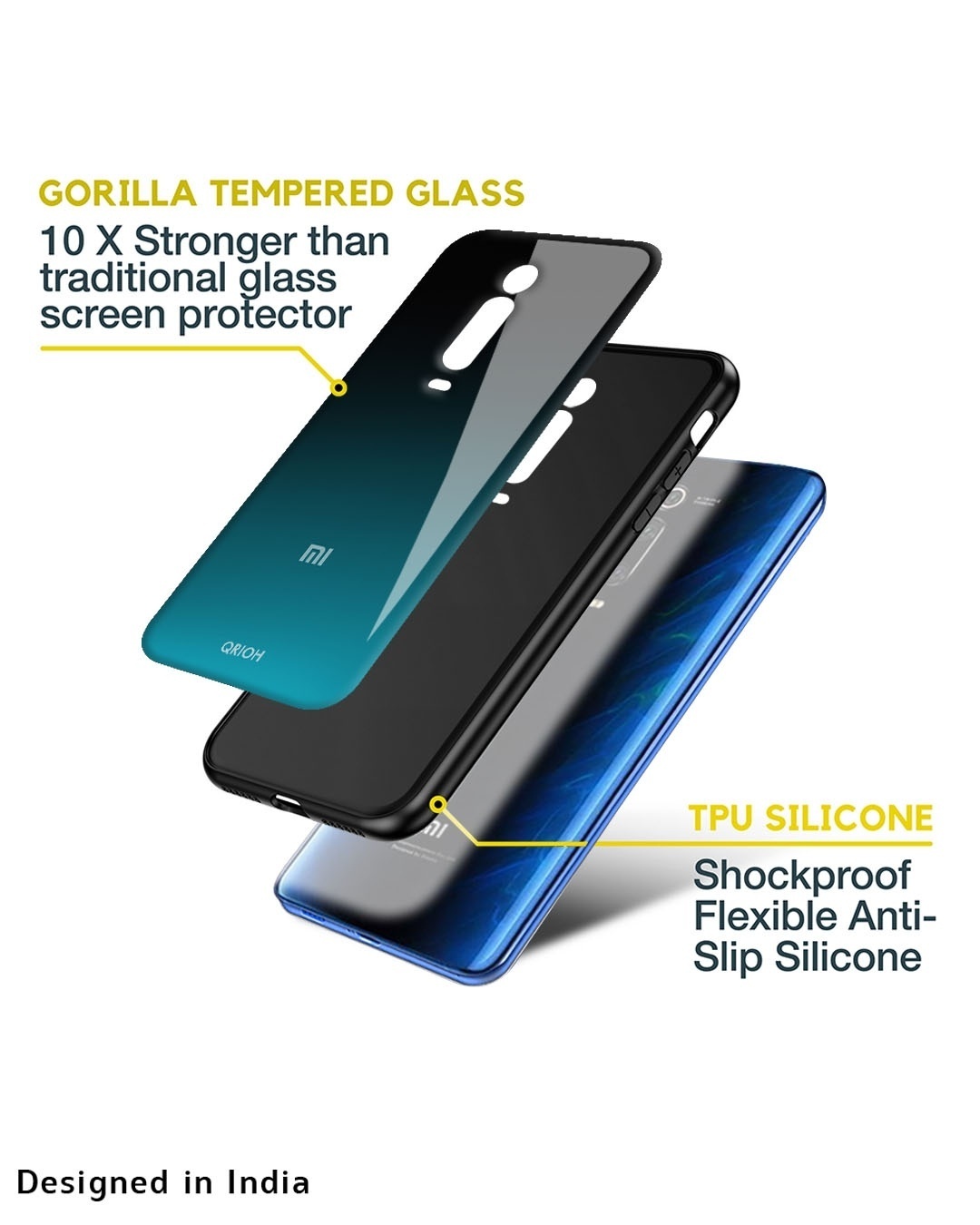 Shop Ultramarine Premium Glass Case for Redmi Note 11 SE (Shock Proof, Scratch Resistant)-Design
