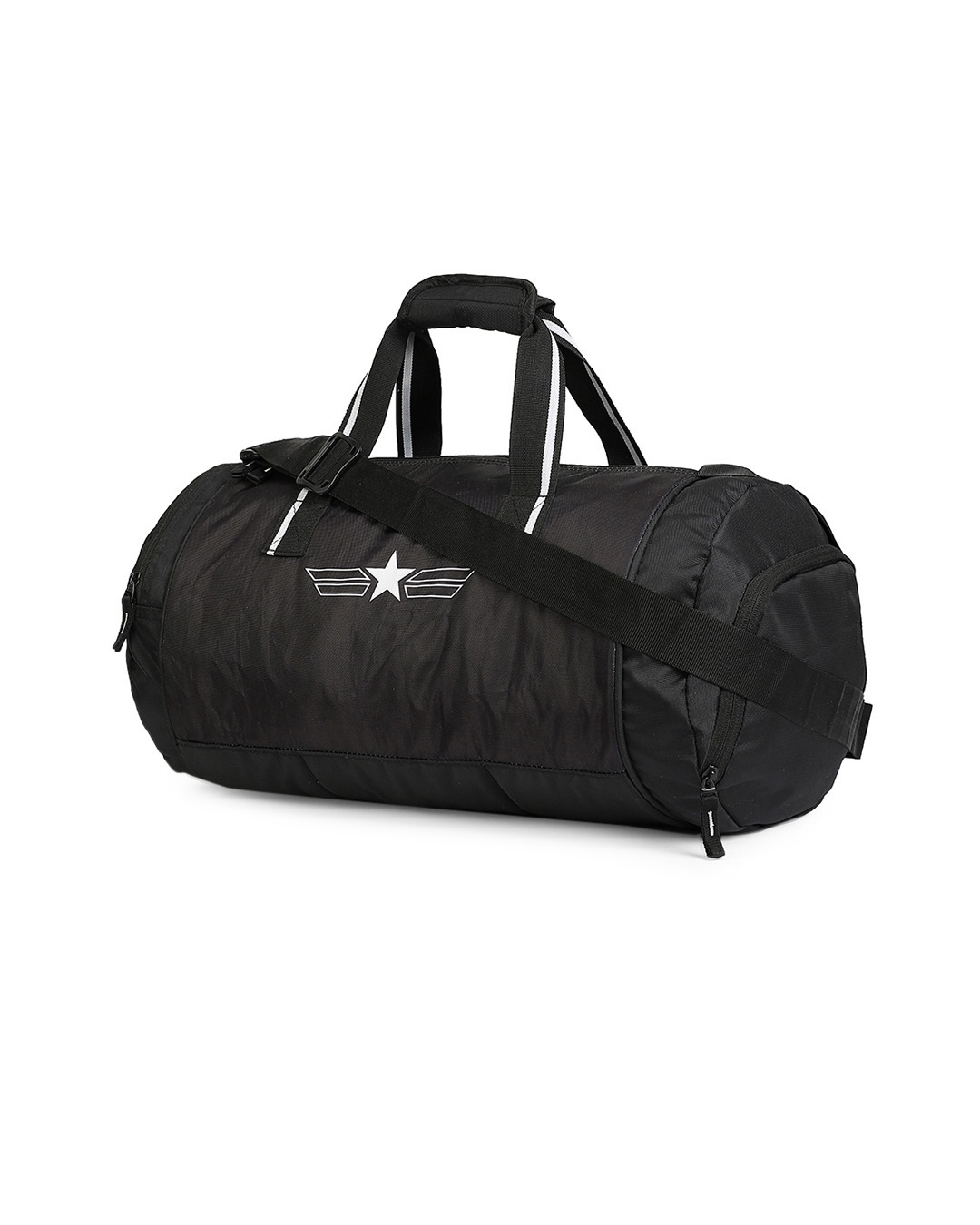 Shop Unisex Black Captain Marvel Gym Bag-Design