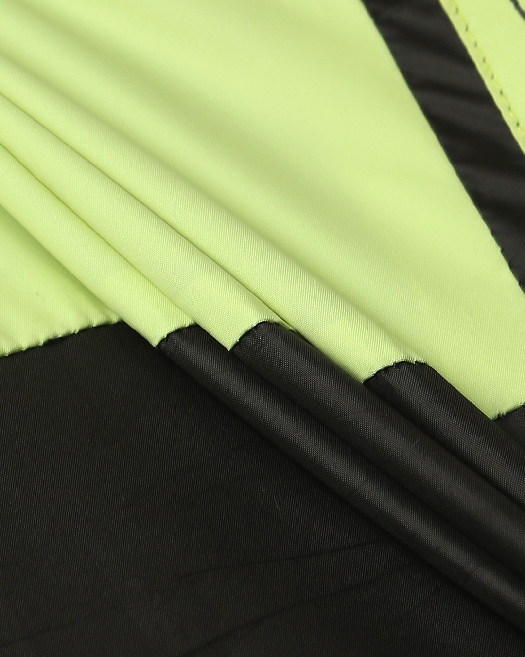 Shop Unisex Black & Green Color Block Windcheater Jacket
