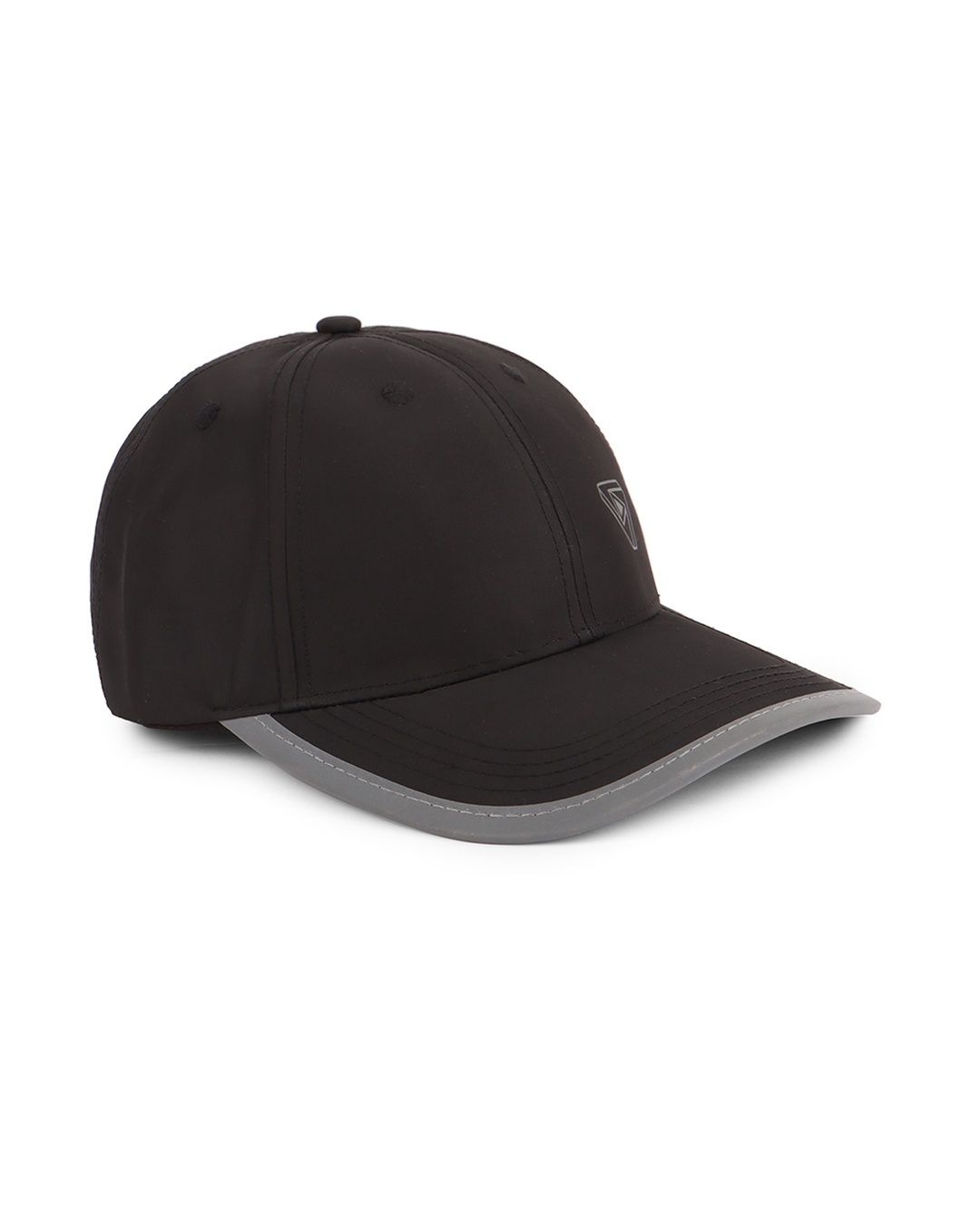 Shop Unisex Black Reflective Baseball Cap-Back