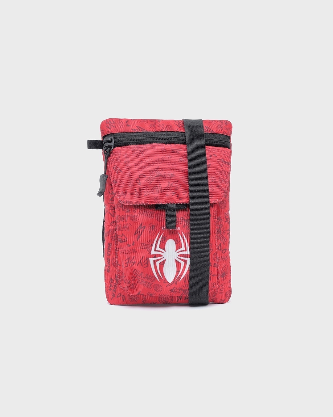 Shop Unisex Red Spidey Logo Sling Bag-Design
