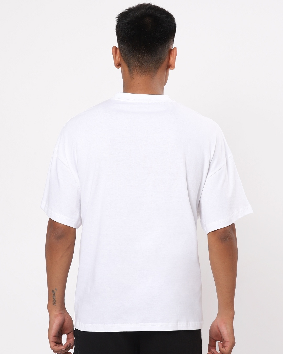 Shop Unisex White Being Bong Typography T-shirt