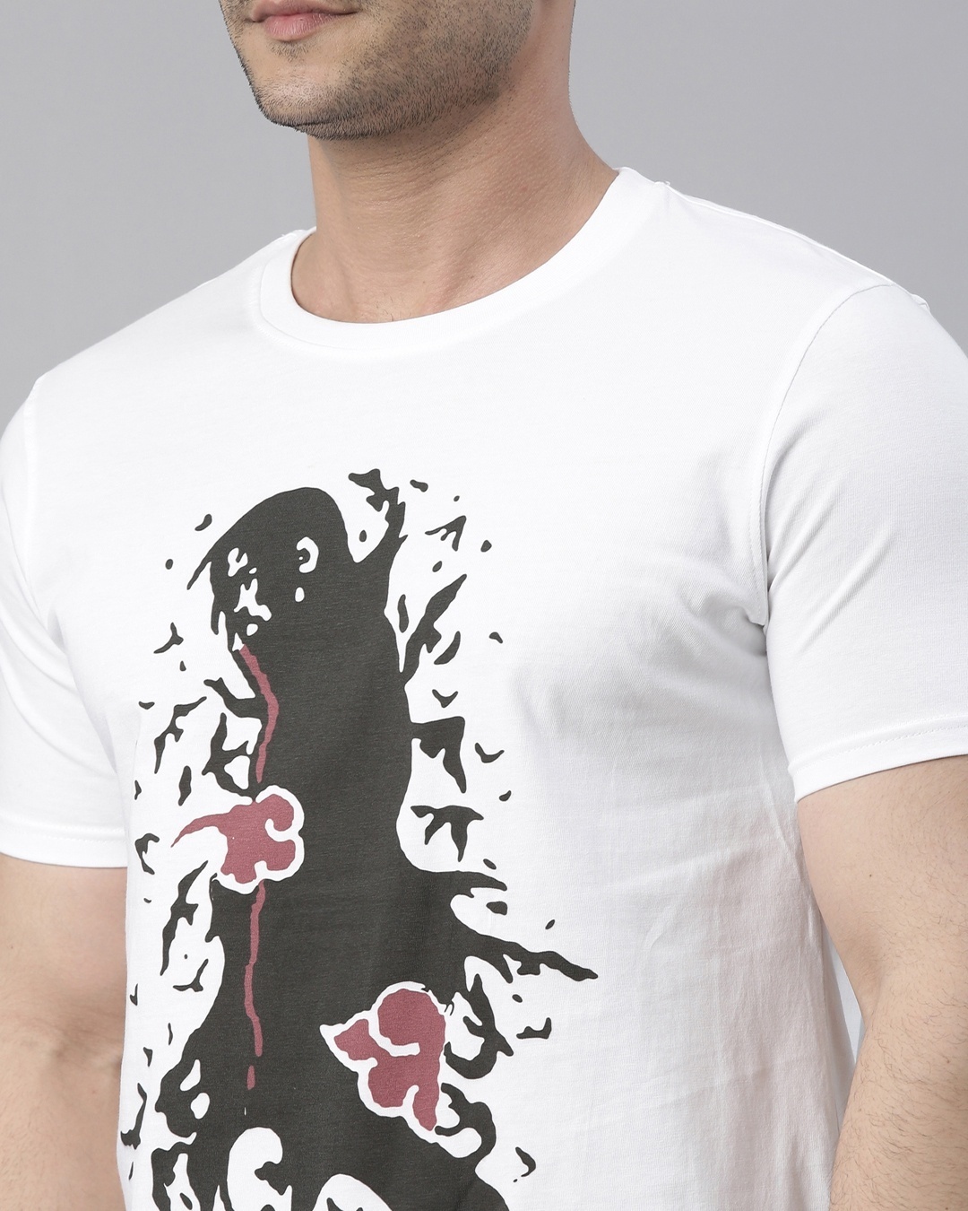 Shop Unisex White Itachi - Naruto Anime T-shirt