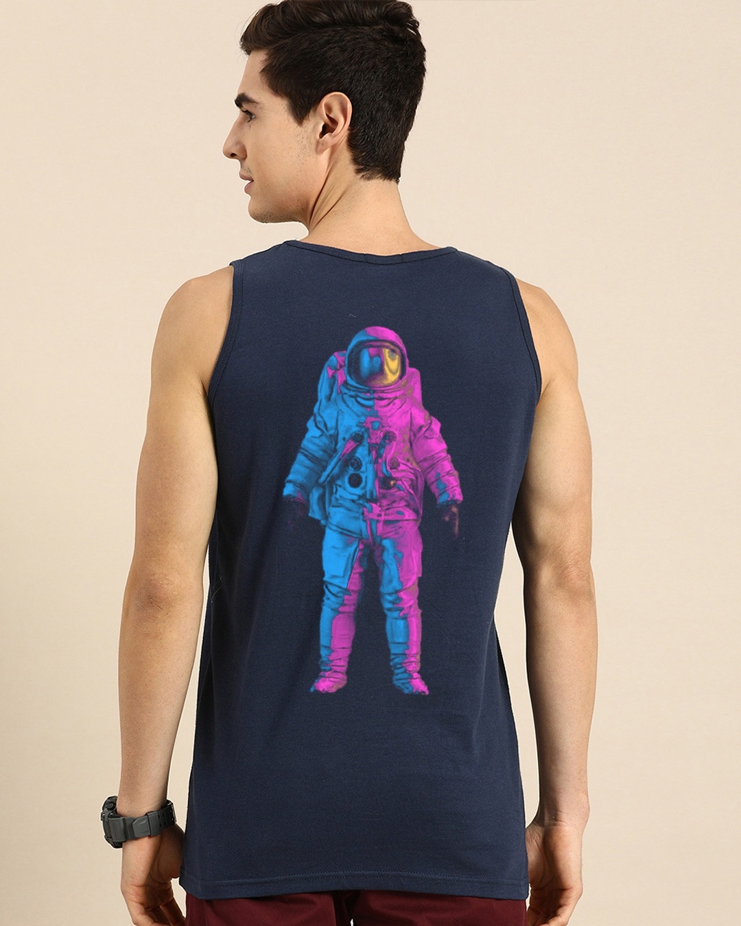 Buy Men's Blue Universal Astro Graphic Printed Vest for Men blue Online ...