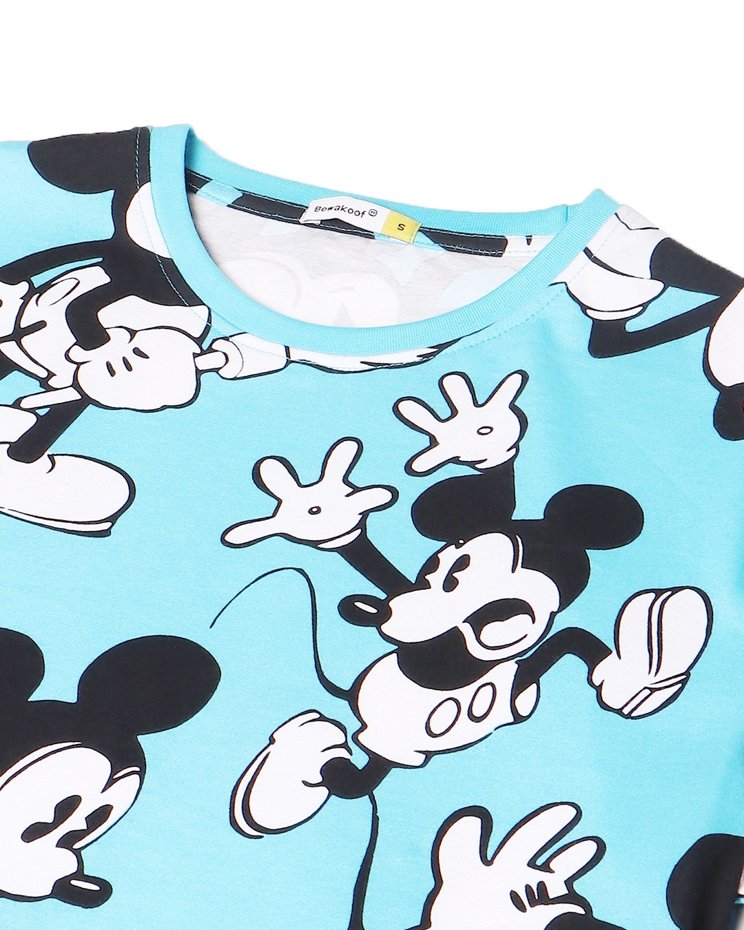 Shop Upbeat Blue Mickey AOP Half Sleeve T-shirt