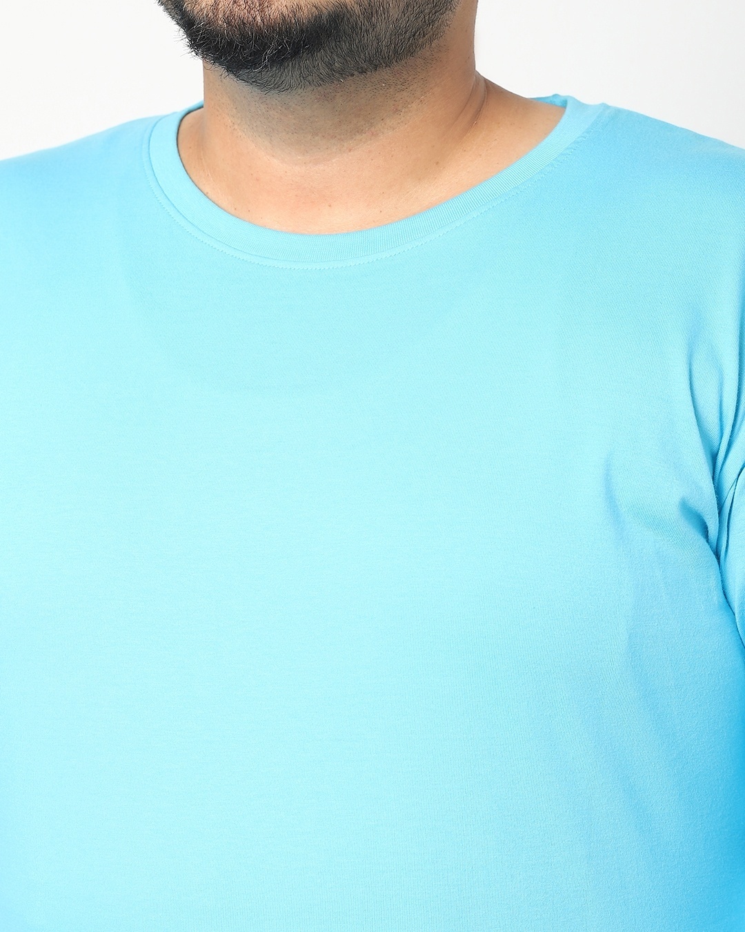 Shop Upbeat Blue Plus Size Full Sleeve T-shirt
