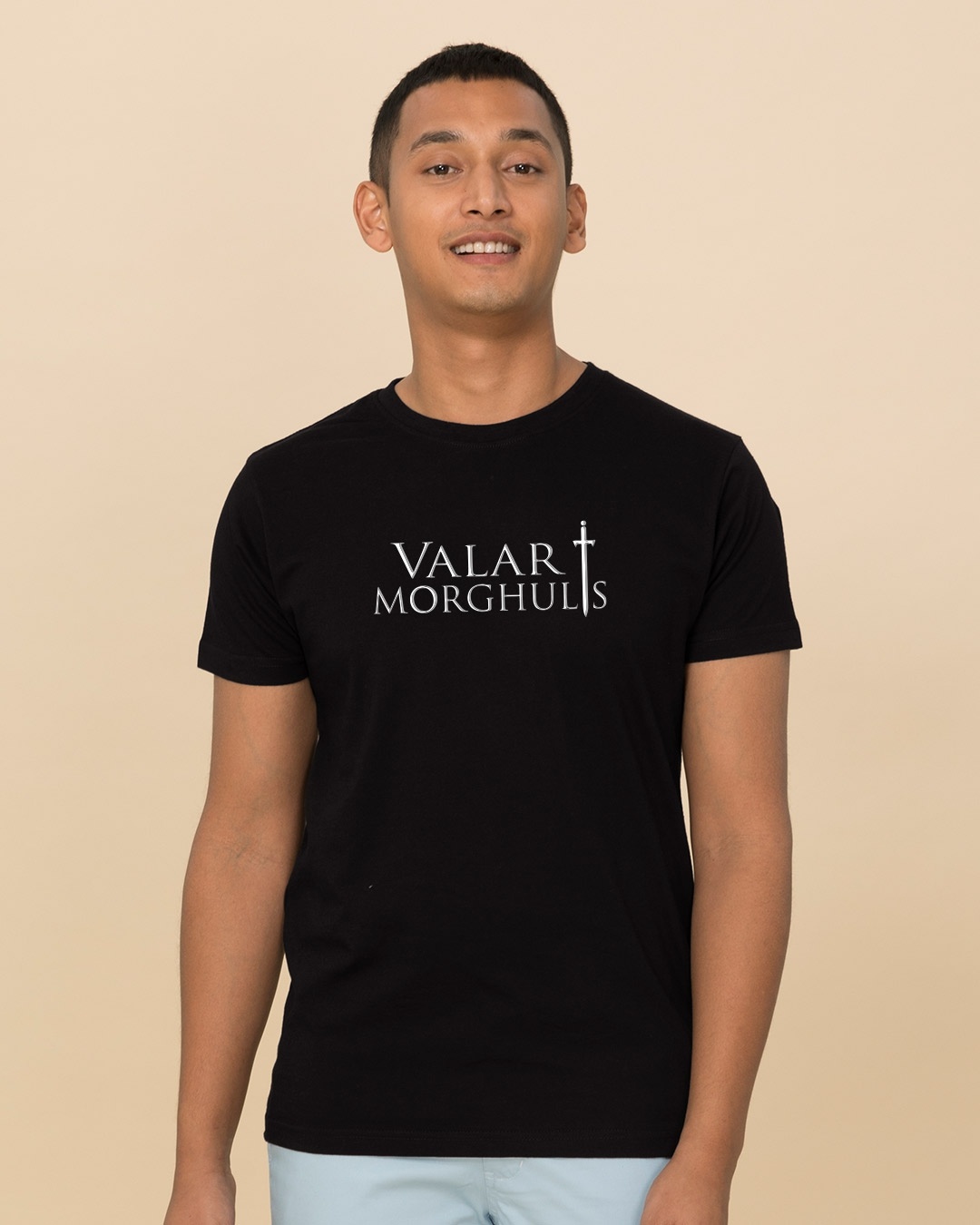 Shop Valar Morghulis Half Sleeve T-Shirt (GTL)-Back