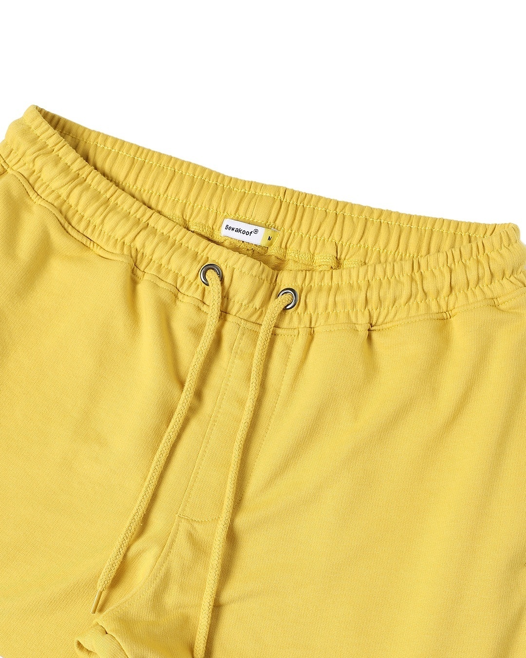 Shop Vax Yellow Men's Solid One Side Printed Strip Shorts