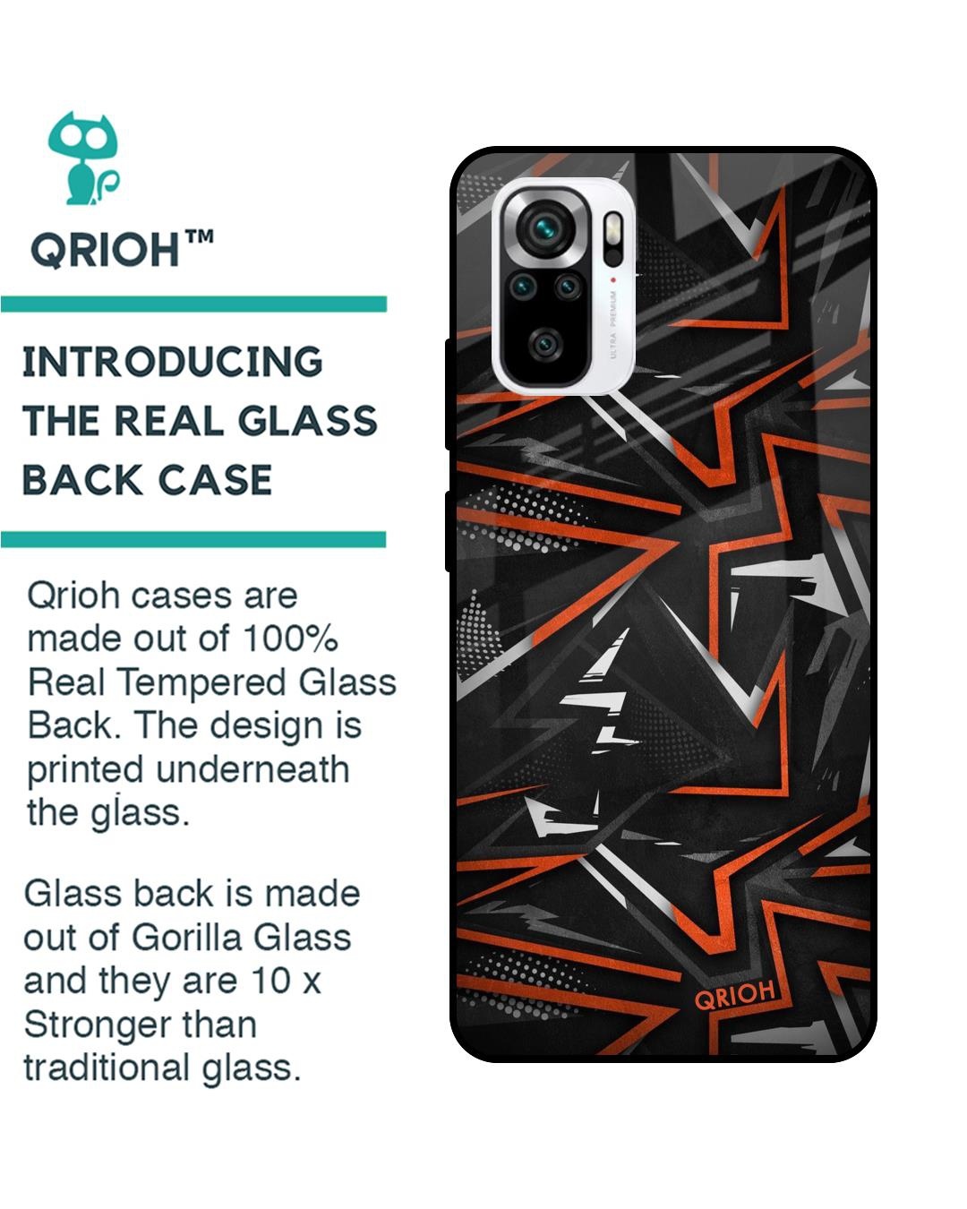 Shop Vector Art Printed Premium Glass Case for Redmi Note 11 SE (Shock Proof,Scratch Resistant)-Back