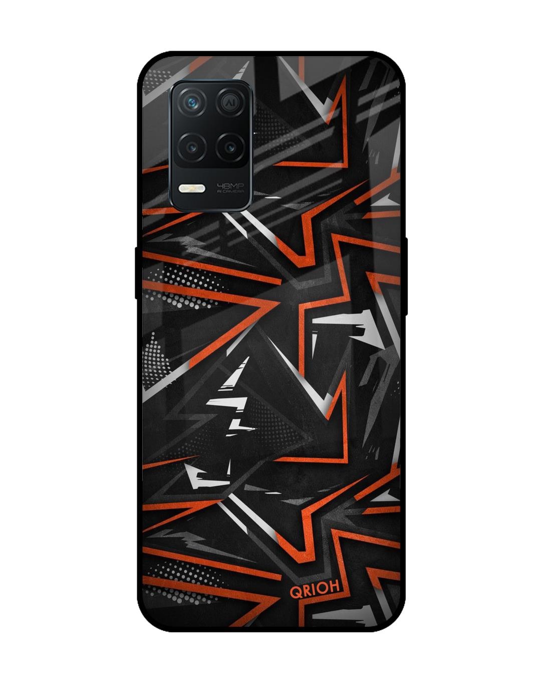 Shop Vector Art Printed Premium Glass Cover for Realme 8 5G (Shock Proof, Scratch Resistant)-Front