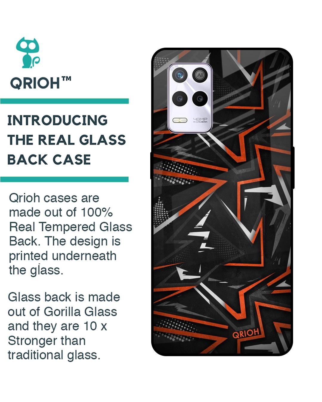 Shop Vector Art Printed Premium Glass Cover for Realme 9 5G (Shock Proof, Scratch Resistant)-Back