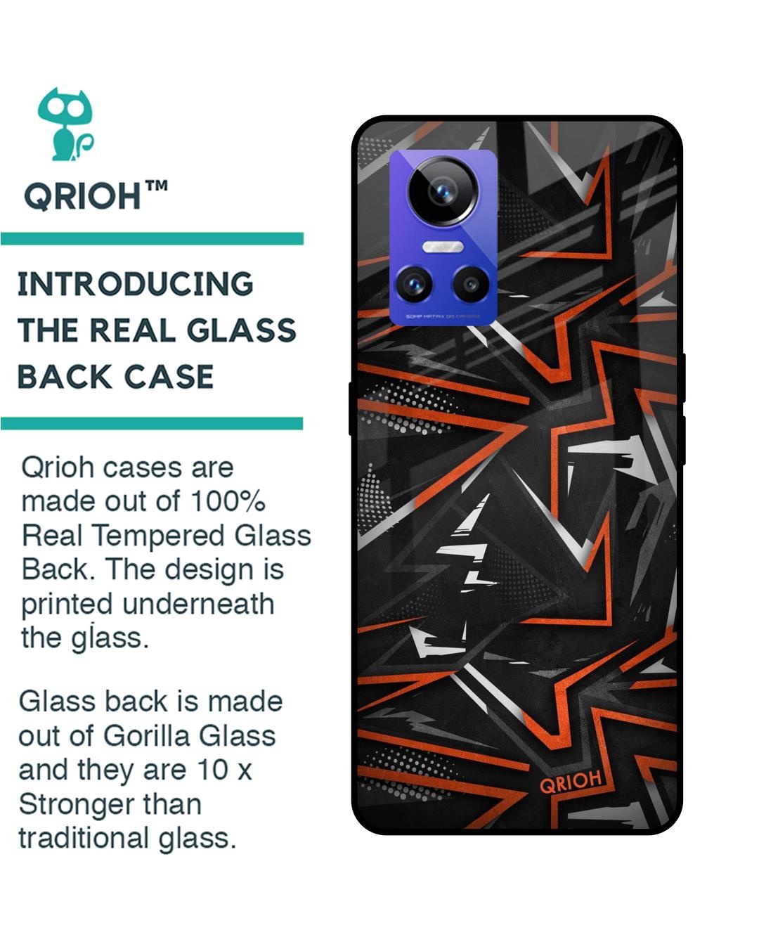 Shop Vector Art Printed Premium Glass Cover for Realme GT Neo 3 (Shock Proof, Scratch Resistant)-Back